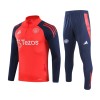 Manchester United Sweat d'Entraînement Quarter-Zip 2024-25 Rouge Pour Homme